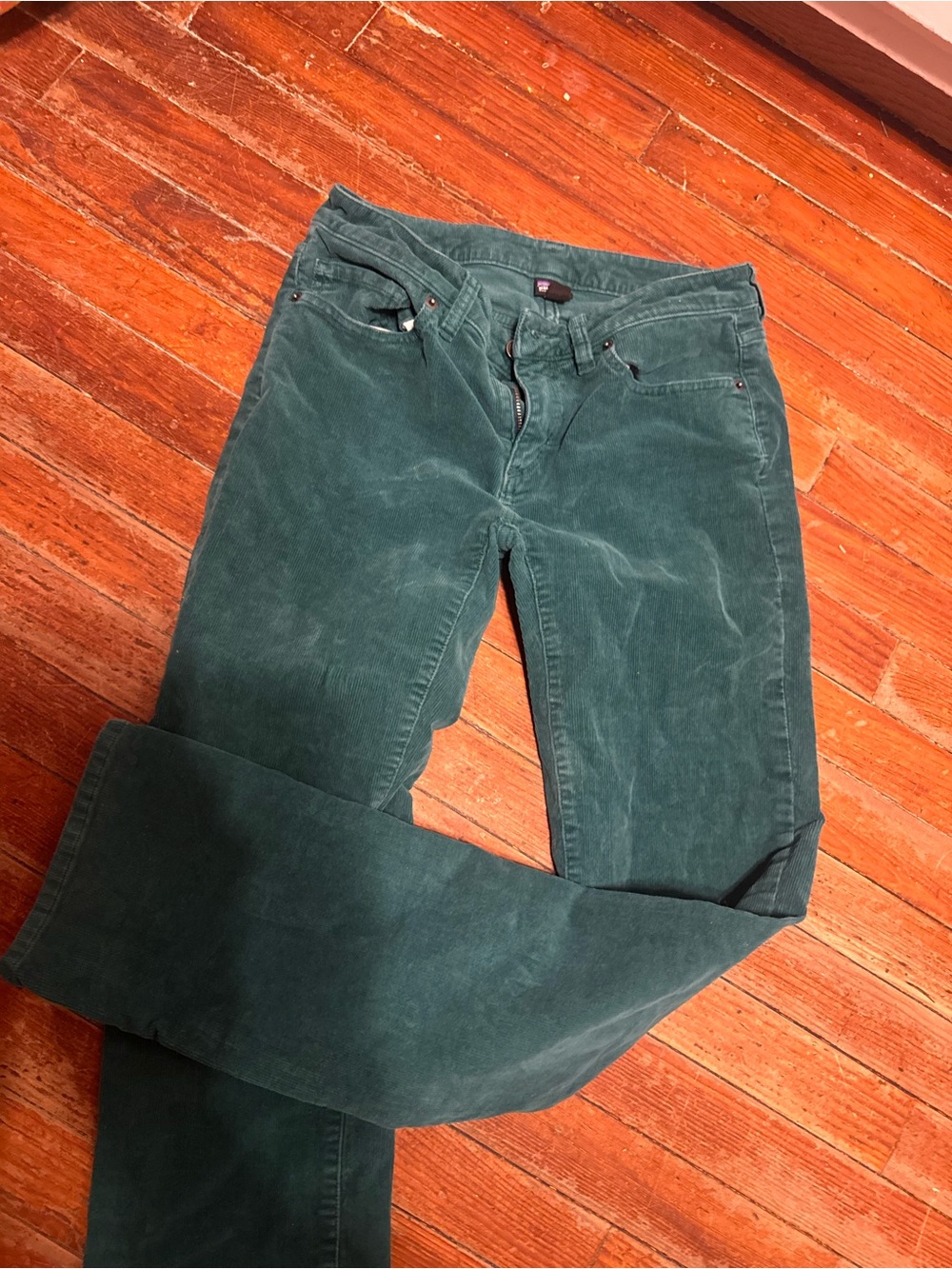 Patagonia ORGANIC Women’s Corduroy Jeans in Dark Green waist 27 - Picture 2 of 6